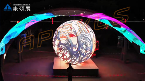 惠阳淡水墟文化特色街创意球形屏